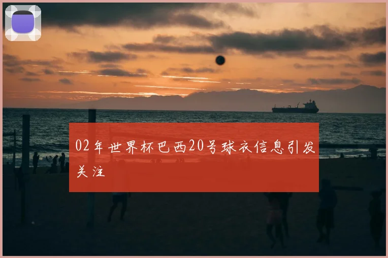 02年世界杯巴西20号球衣信息引发关注
